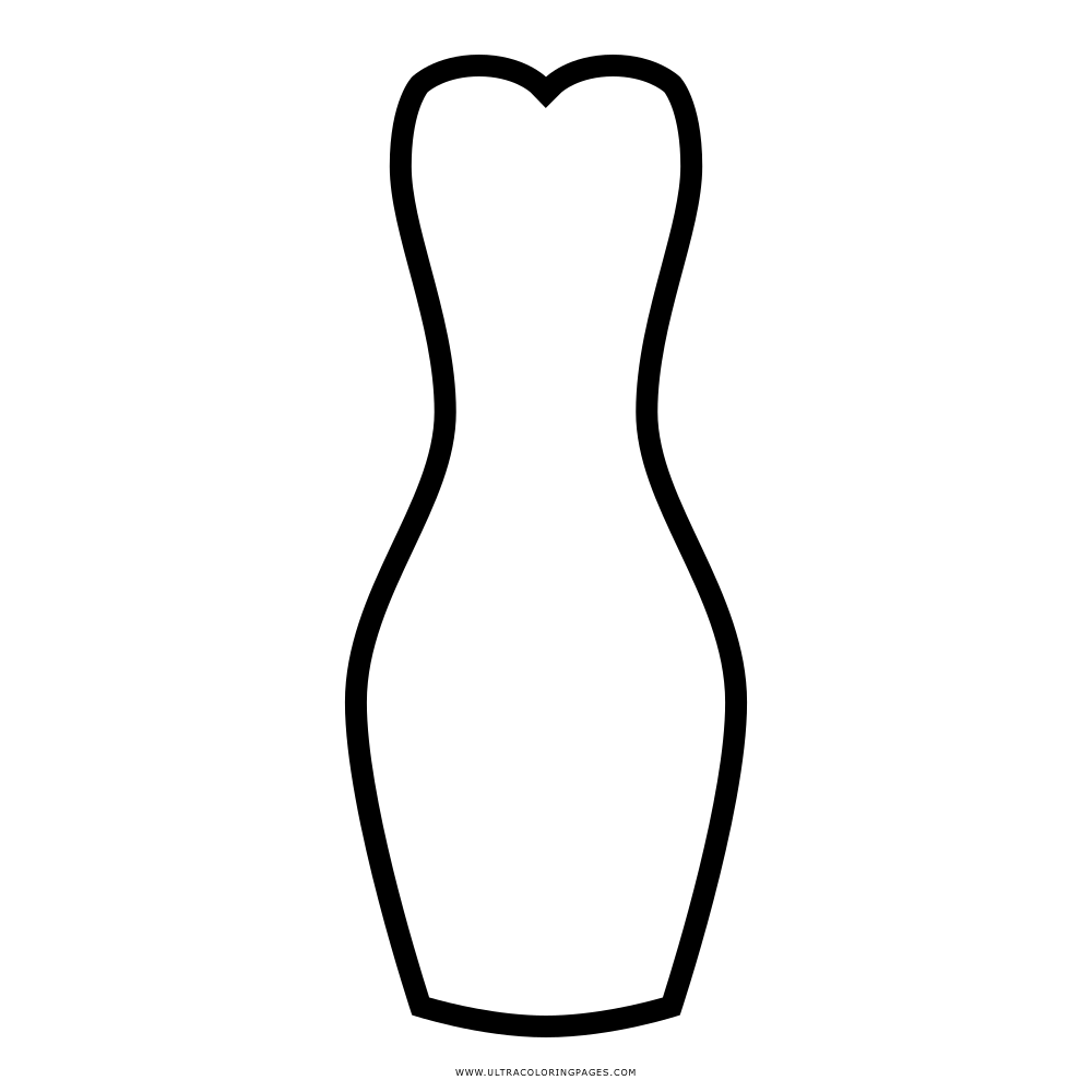 dress Coloring Page