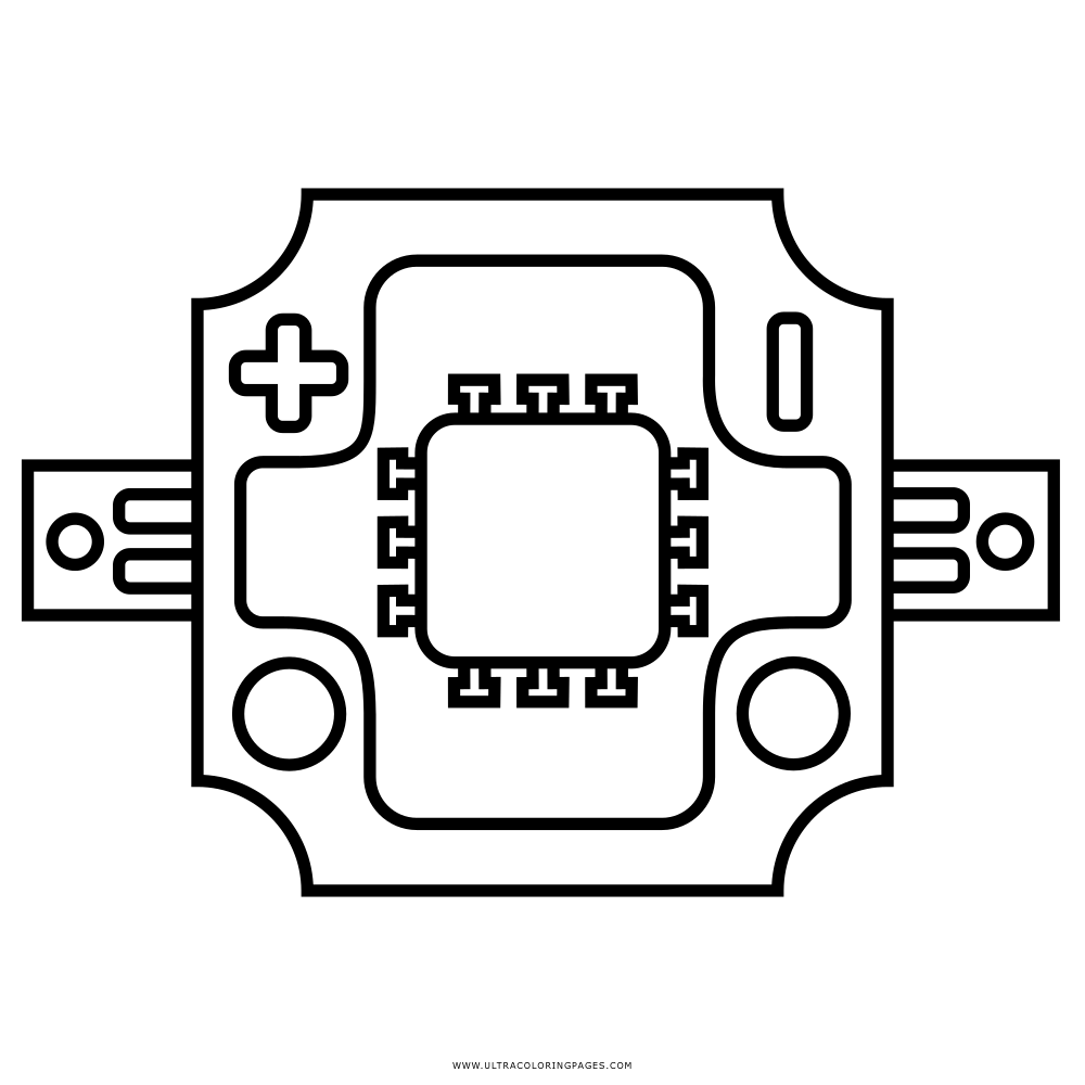 smd led light emitting diode Coloring Page