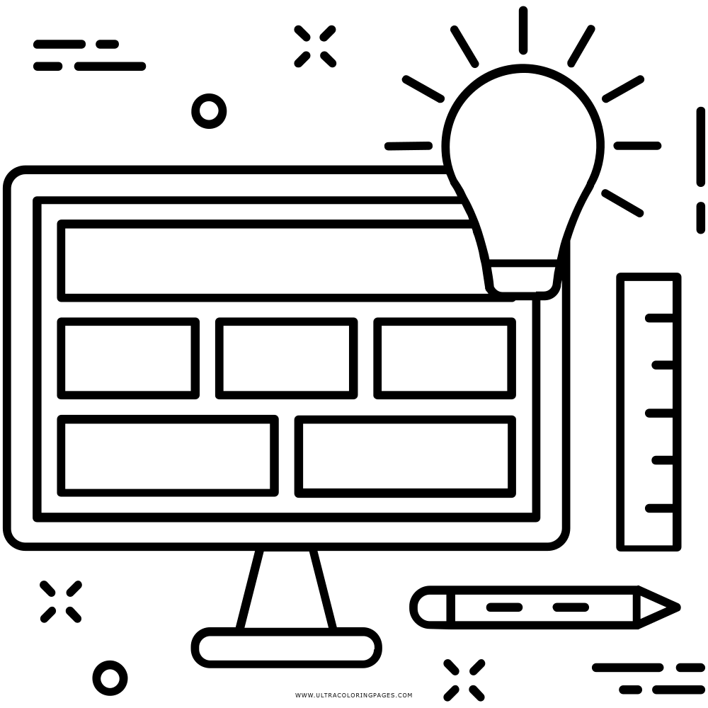 user interface Coloring Page