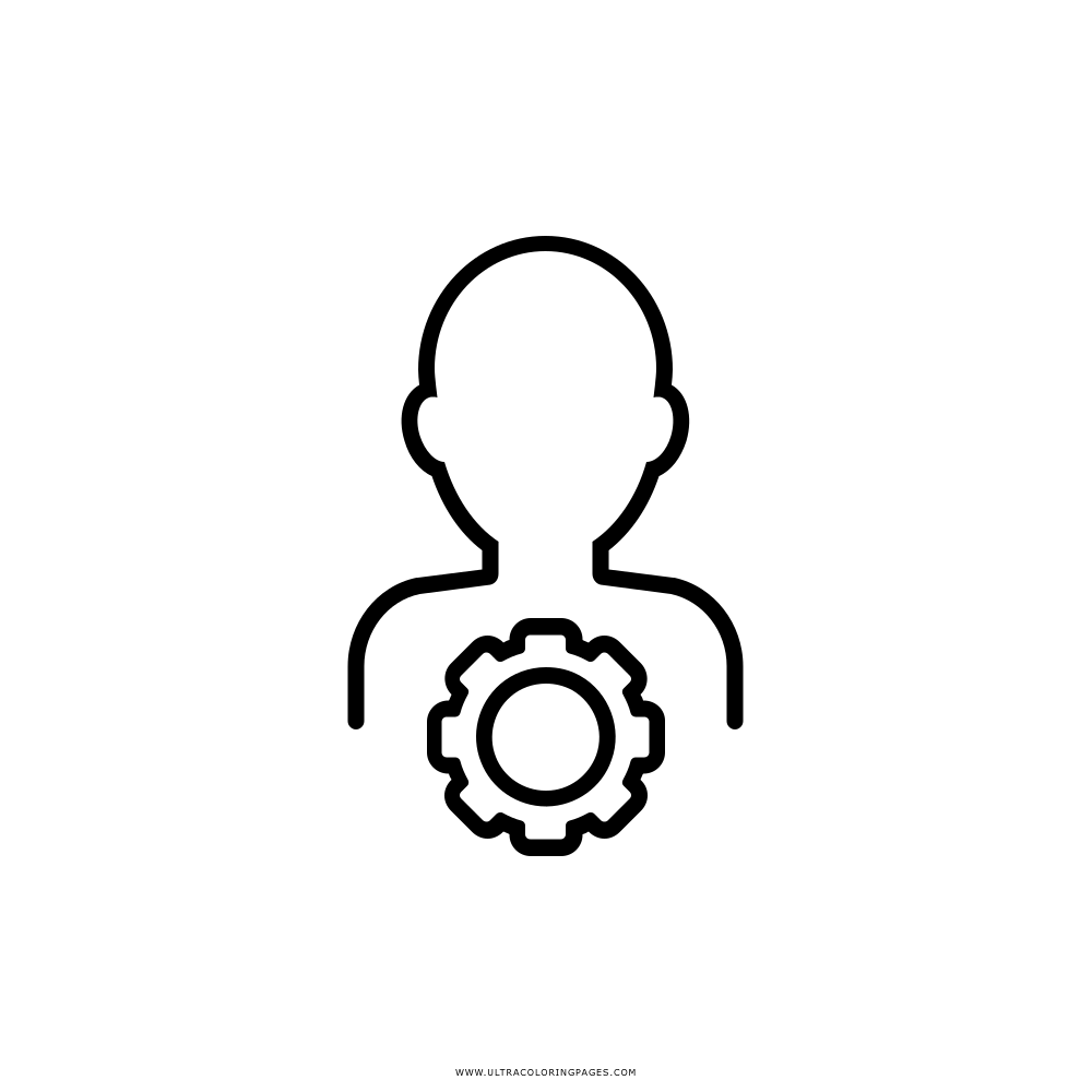 account settings Coloring Page