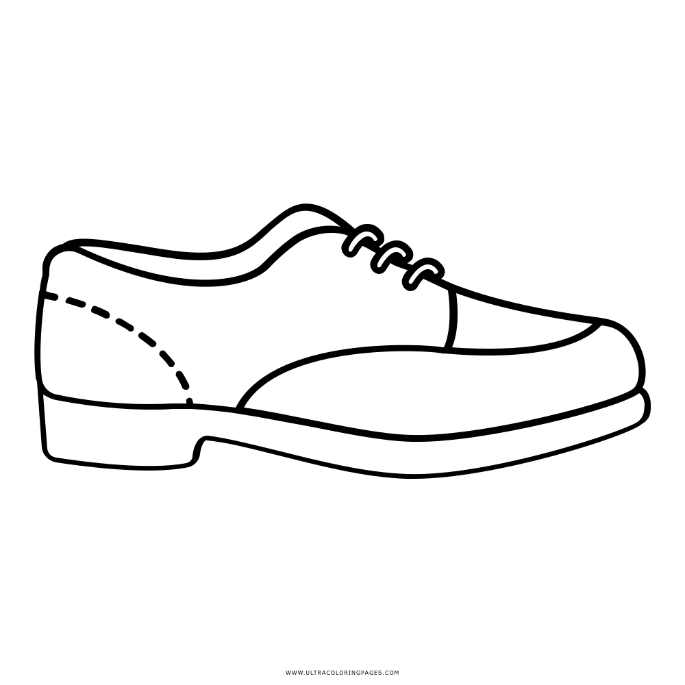 leather shoe Coloring Page