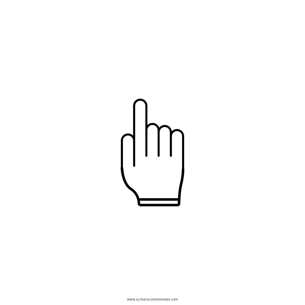 cursor pointer Coloring Page