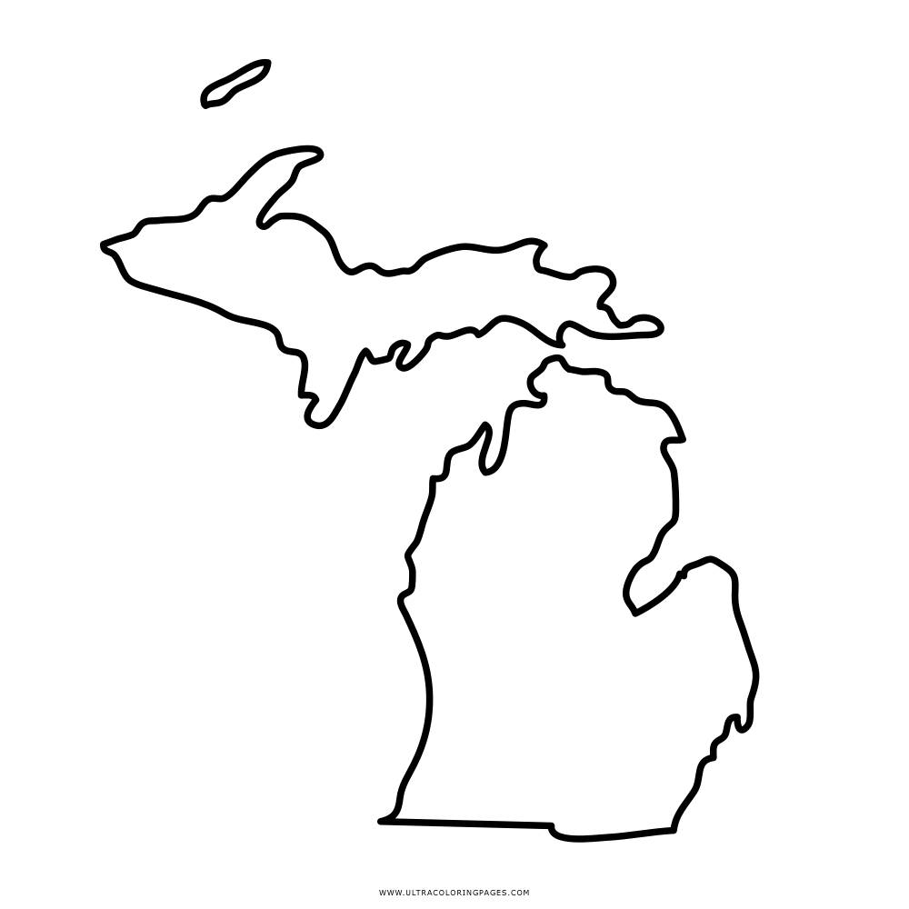michigan Coloring Page