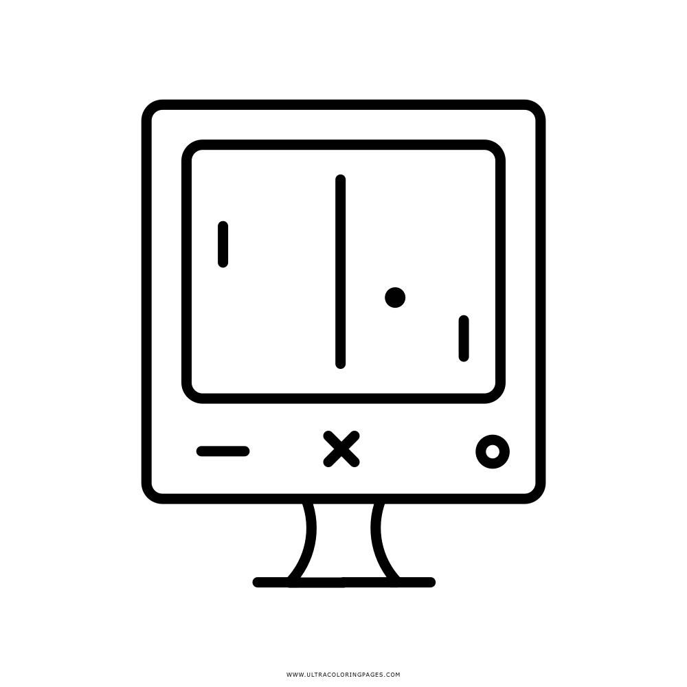 pong game Coloring Page