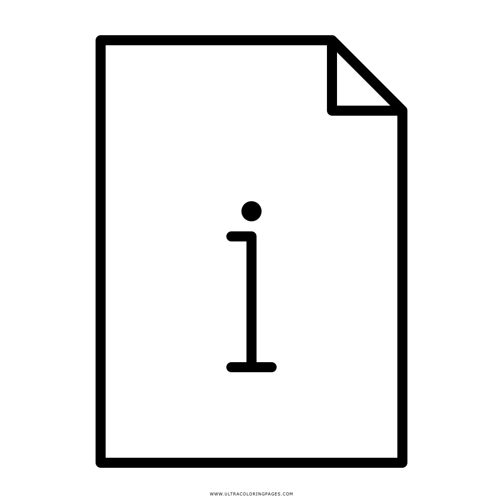 information file Coloring Page