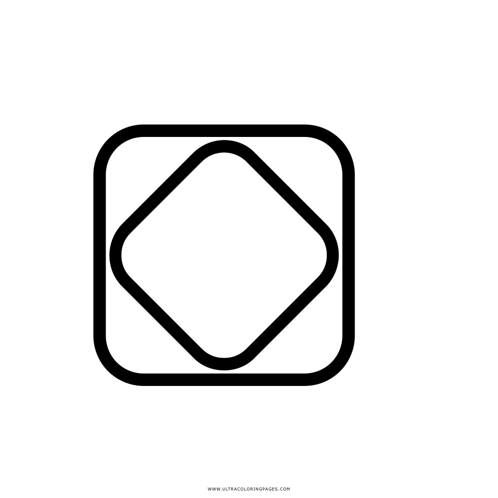 square Coloring Page